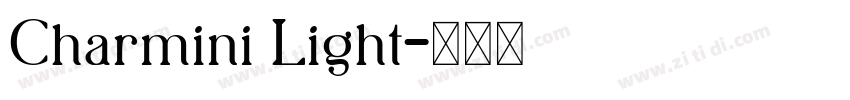 Charmini Light字体转换